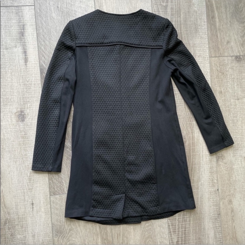 Laundry by Shelli Segal Long Jacket in Black Size 4 - Picture 4 of 6
